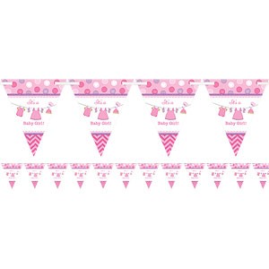 It's A Baby Girl Trekant Banner